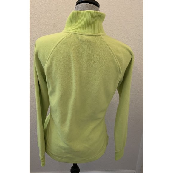 Lilly Pulitzer lime green fleece jacket coat small Warm Full Zip Excellent RARE - Picture 6 of 9